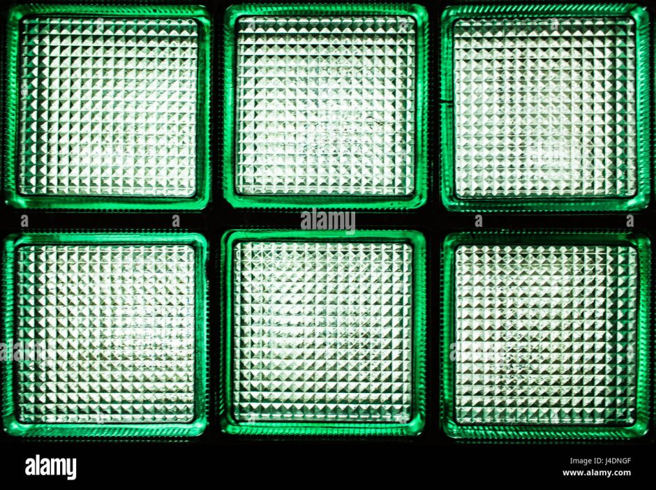 Зелёный Стеклоблок Советский