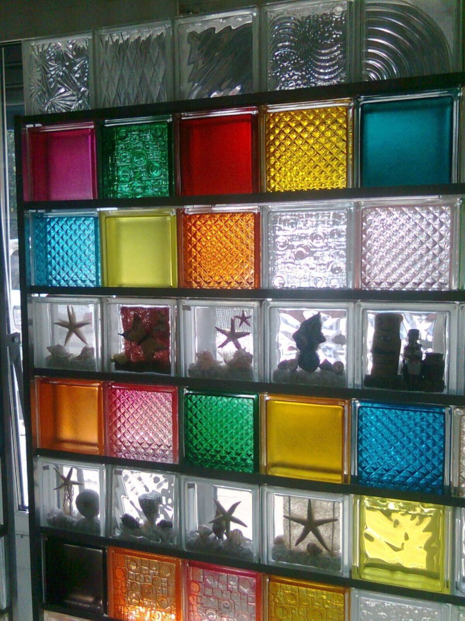 Цветные стеклоблоки