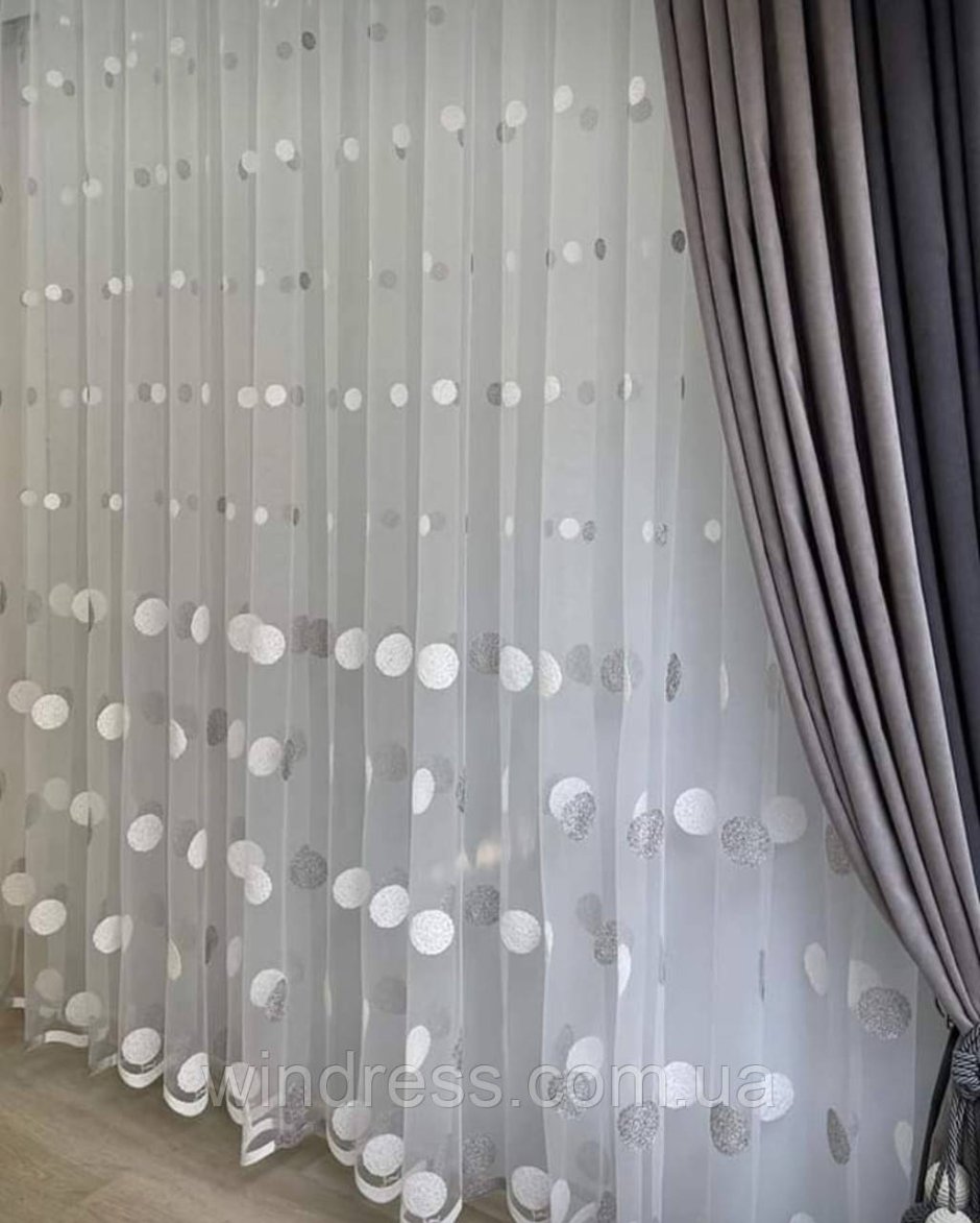 Тюль с шарами