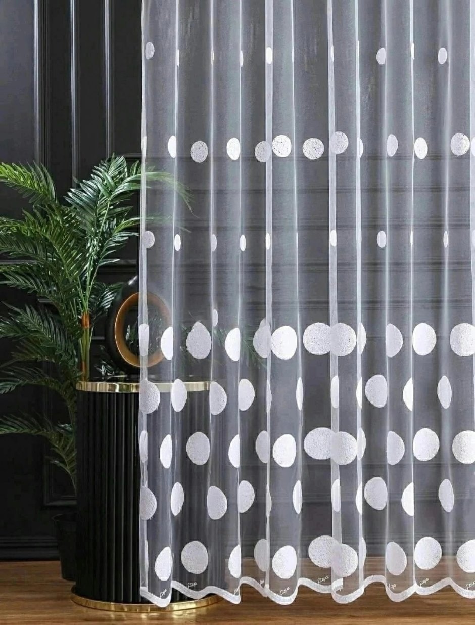 Тюль металлизированная сетка