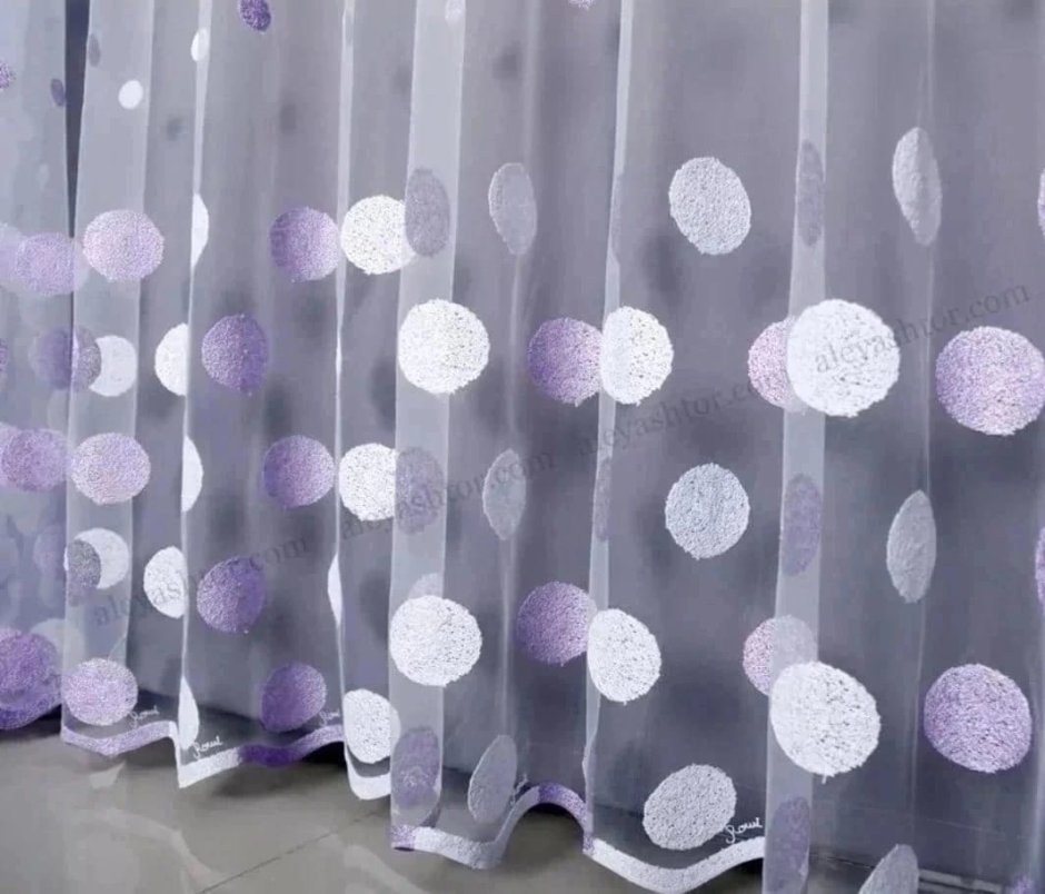 Тюль с кругами