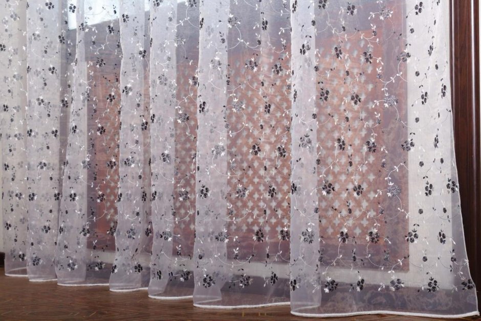 Тюль сетка с шарами