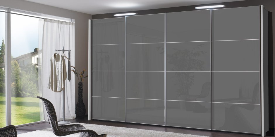 Шкаф купе серый