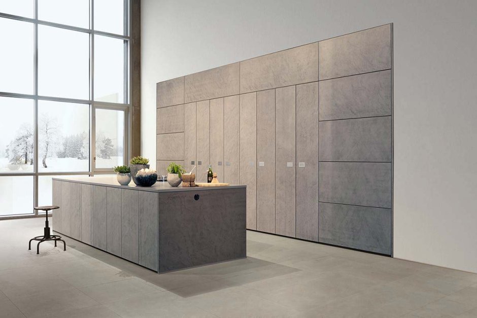 Мебель с фасадами под бетон