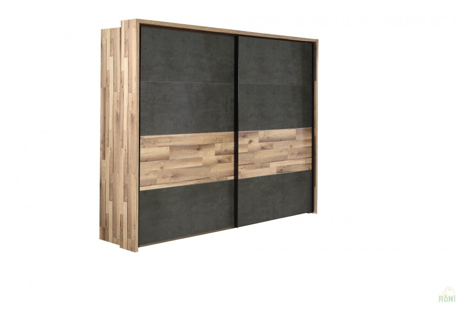 Шкаф купе бетон серый