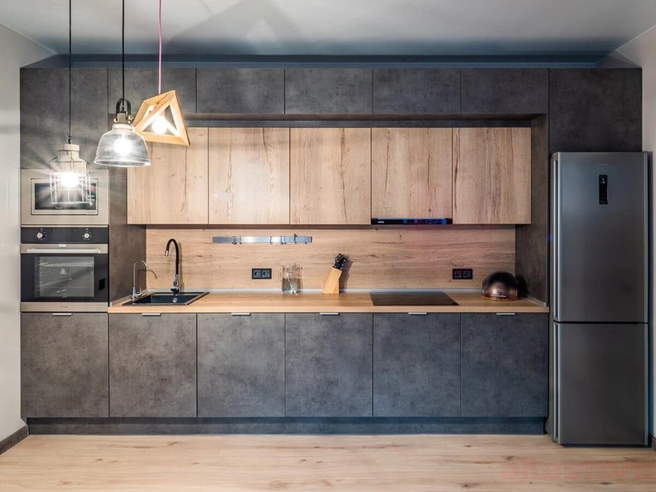 Кухня в стиле лофт Алвик