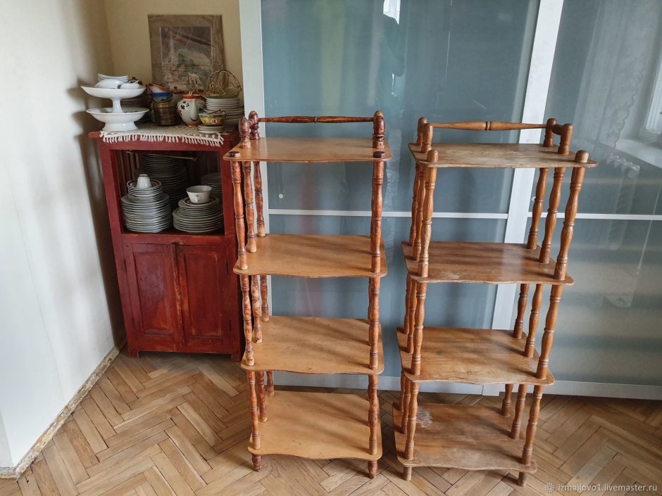 Этажерка деревянная старинная