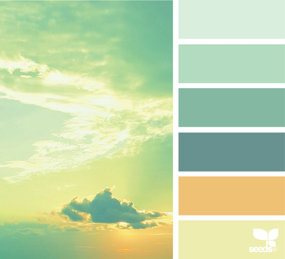 Сочетание цветов с пастельно зеленым