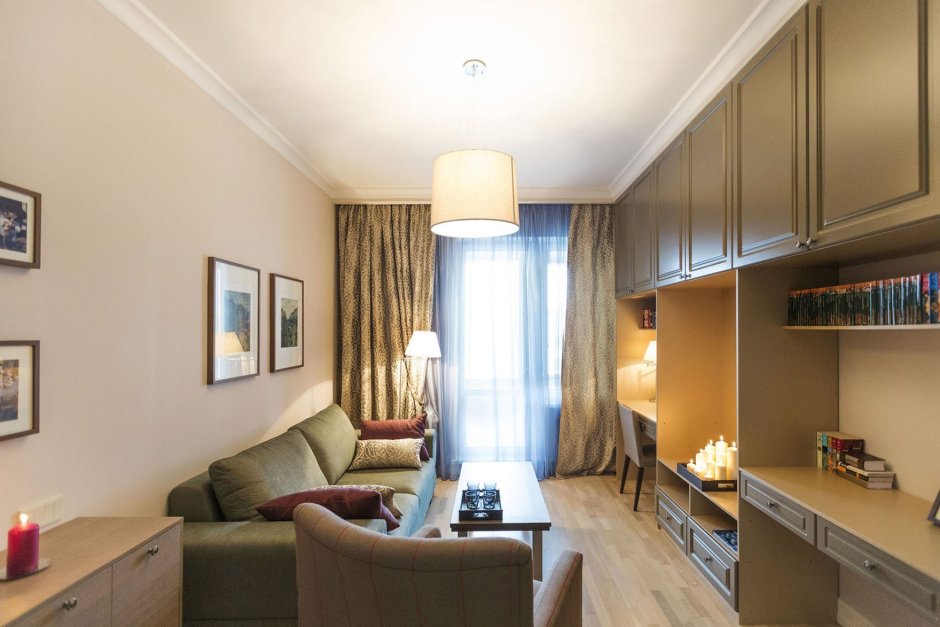 Планировка узкой длинной комнаты