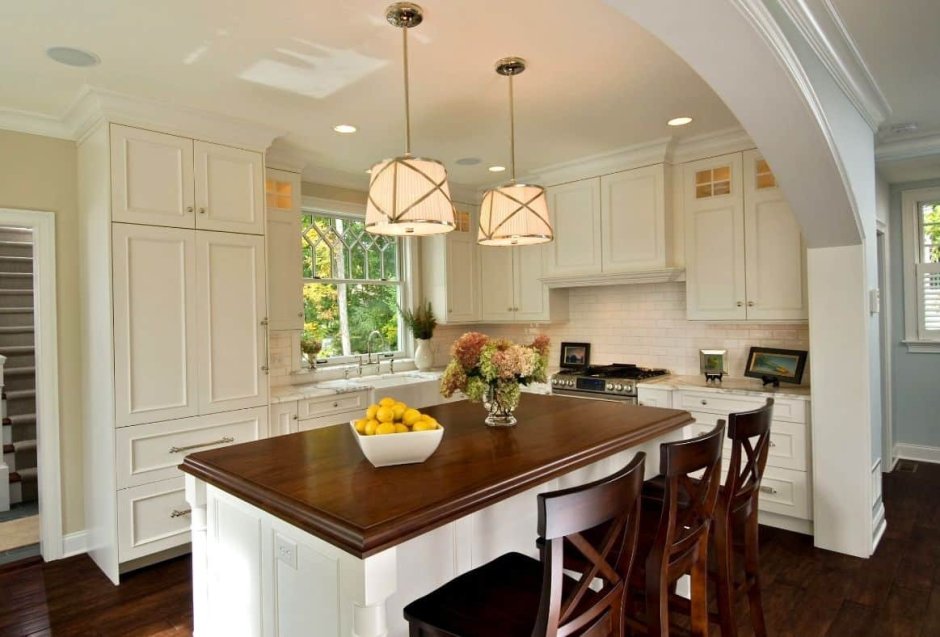 Люстра на кухню в американских домах