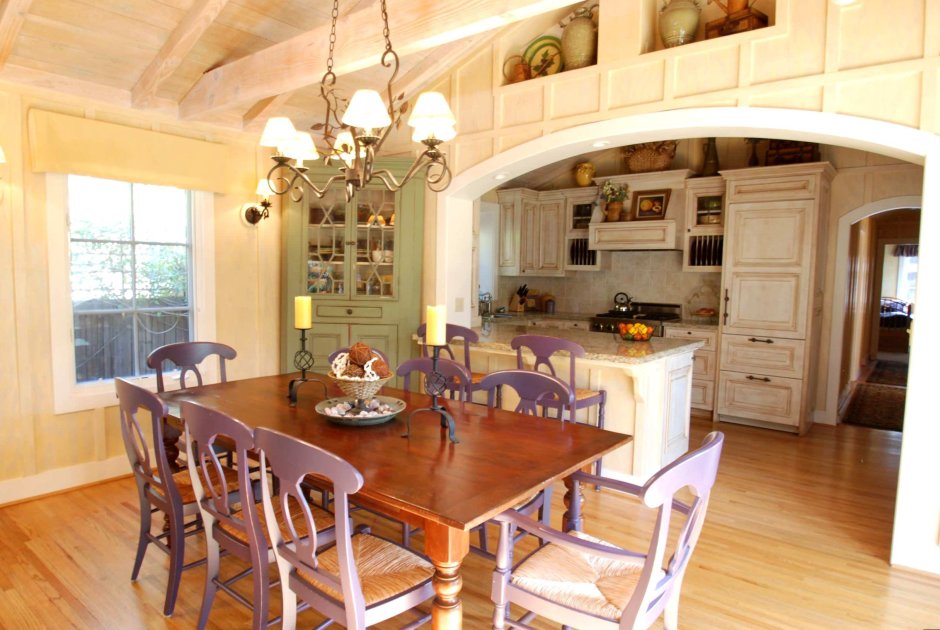 Кухня столовая с барной стойкой