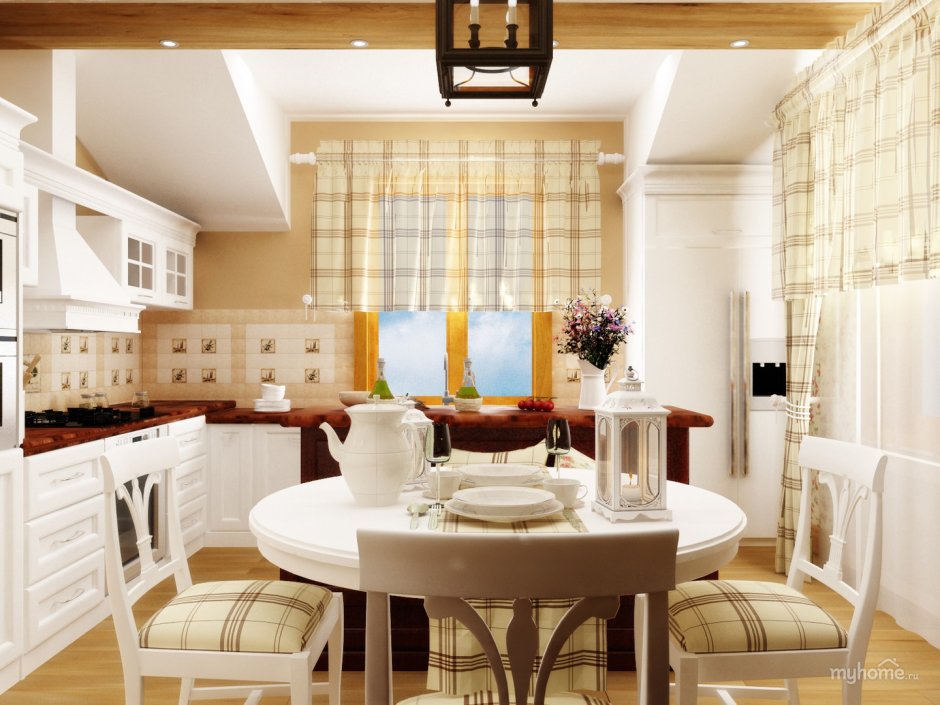 Перегородка между кухней и гостиной