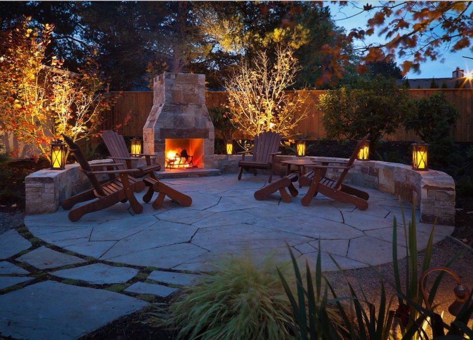 Зона отдыха с костровищем