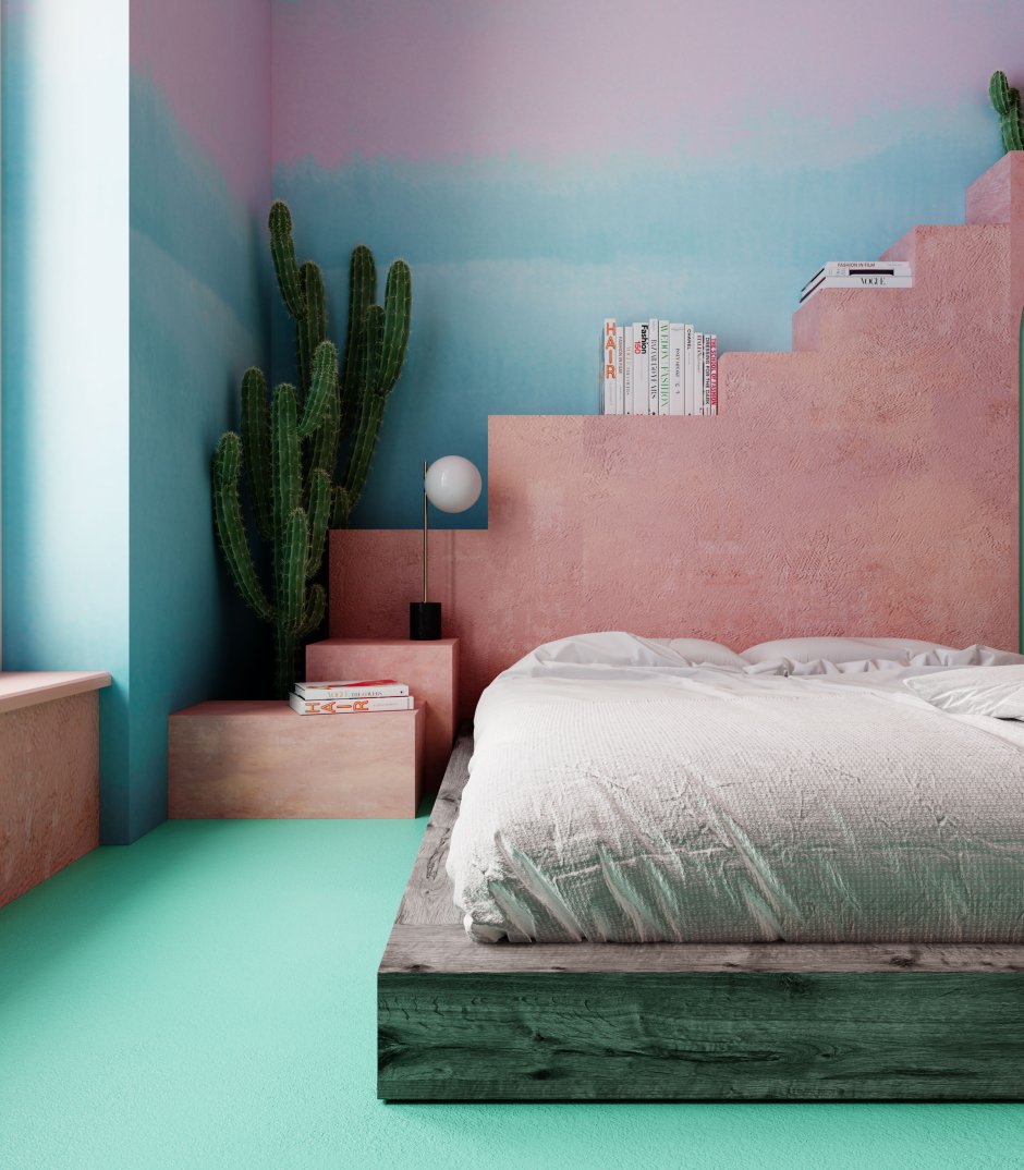 Покраска стен в спальне