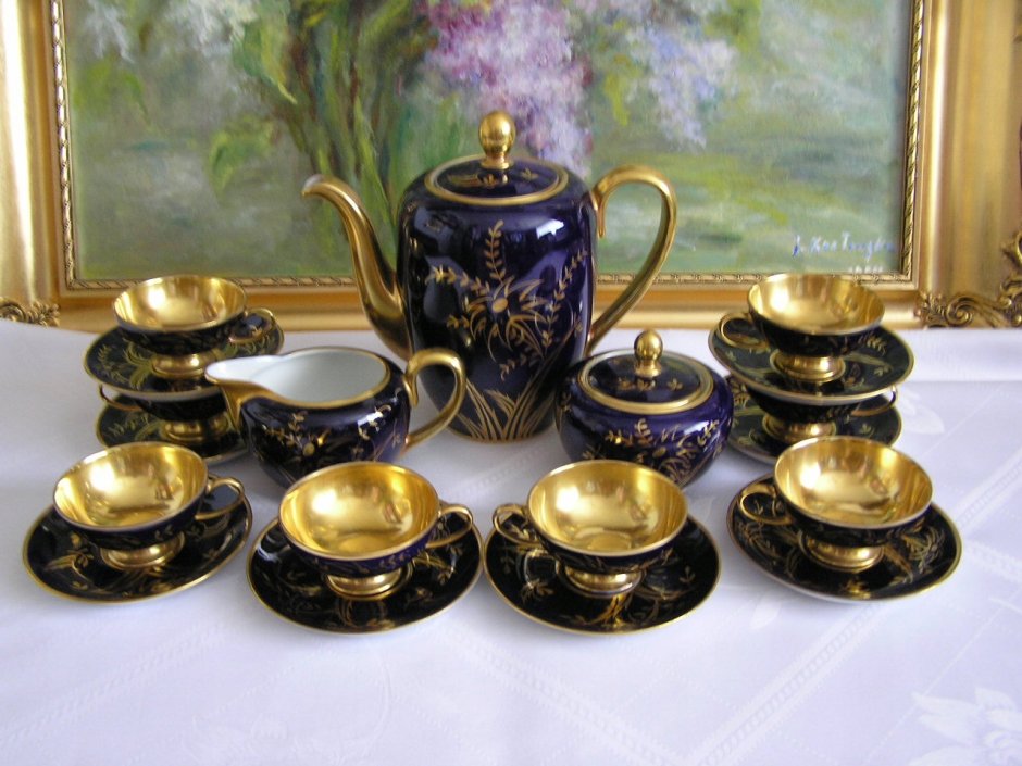 Винтаж: «Golden age» кофейный сервиз