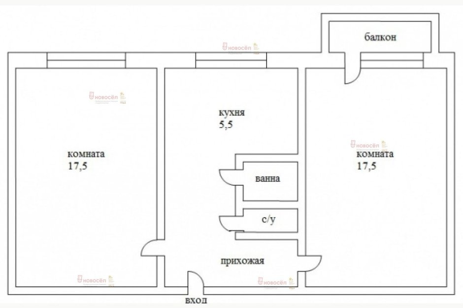 Двухкомнатная хрущевка бабочка планировка