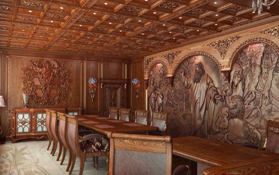 Спальня в русском стиле