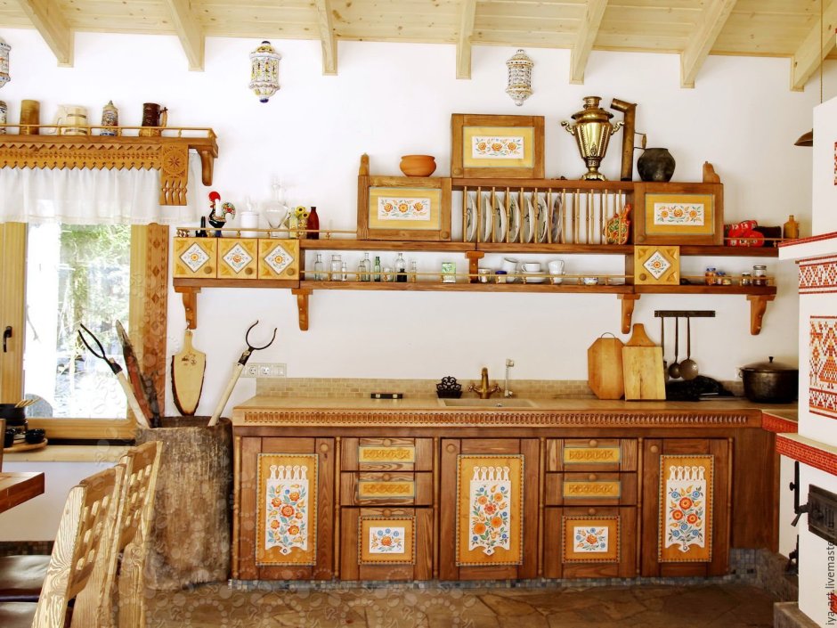 Псевдорусский стиль в интерьере