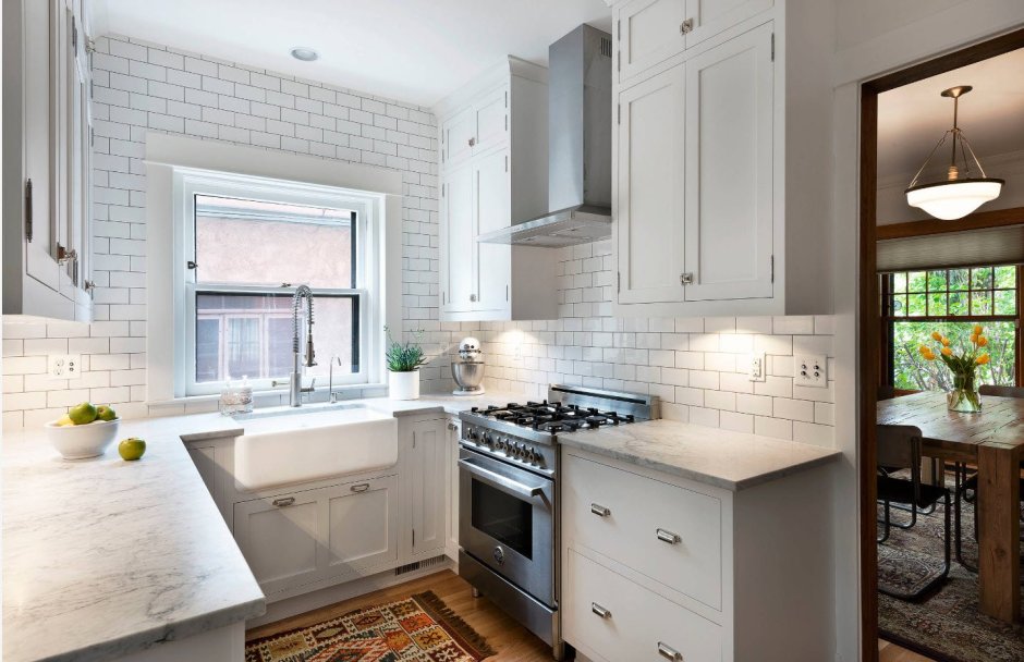 Идеи для маленькой прямоугольной кухни