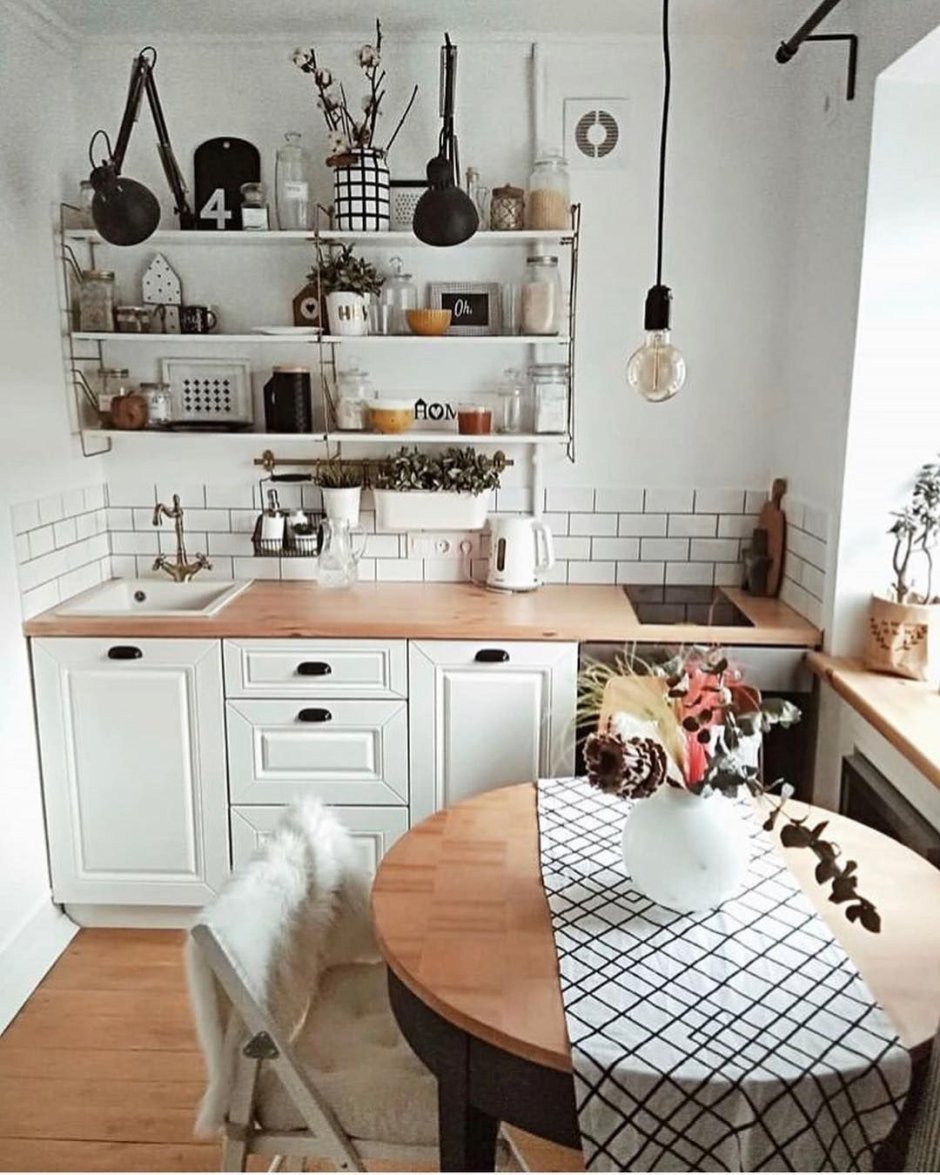 Сканди кухня 6кв м