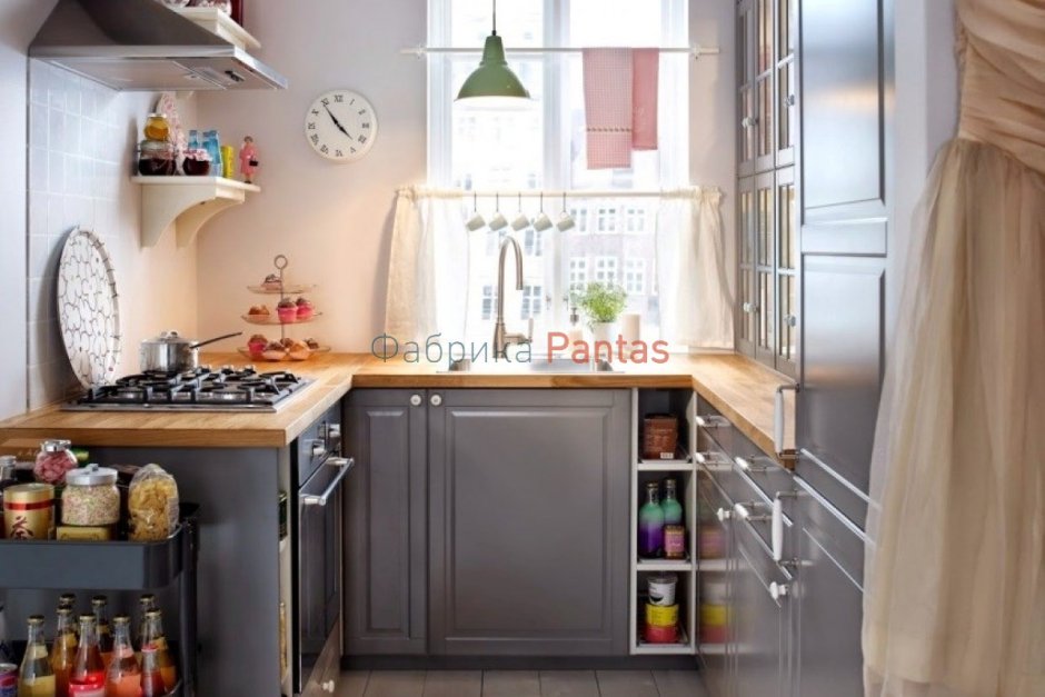 Кухня в стиле Прованс в хрущевке 6 кв м