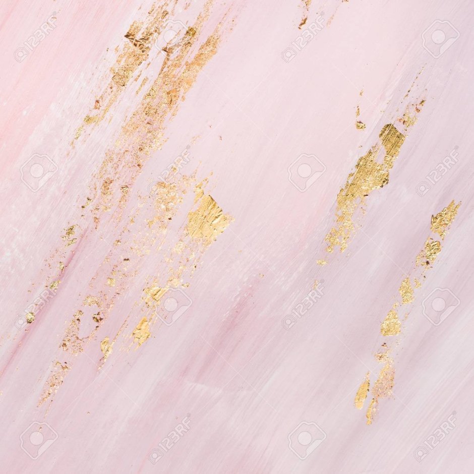 Розовый мрамор с золотом