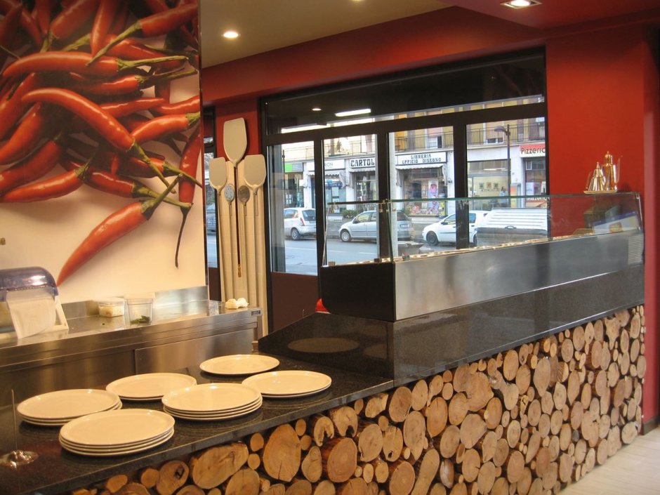 Необычная пиццерия кафе