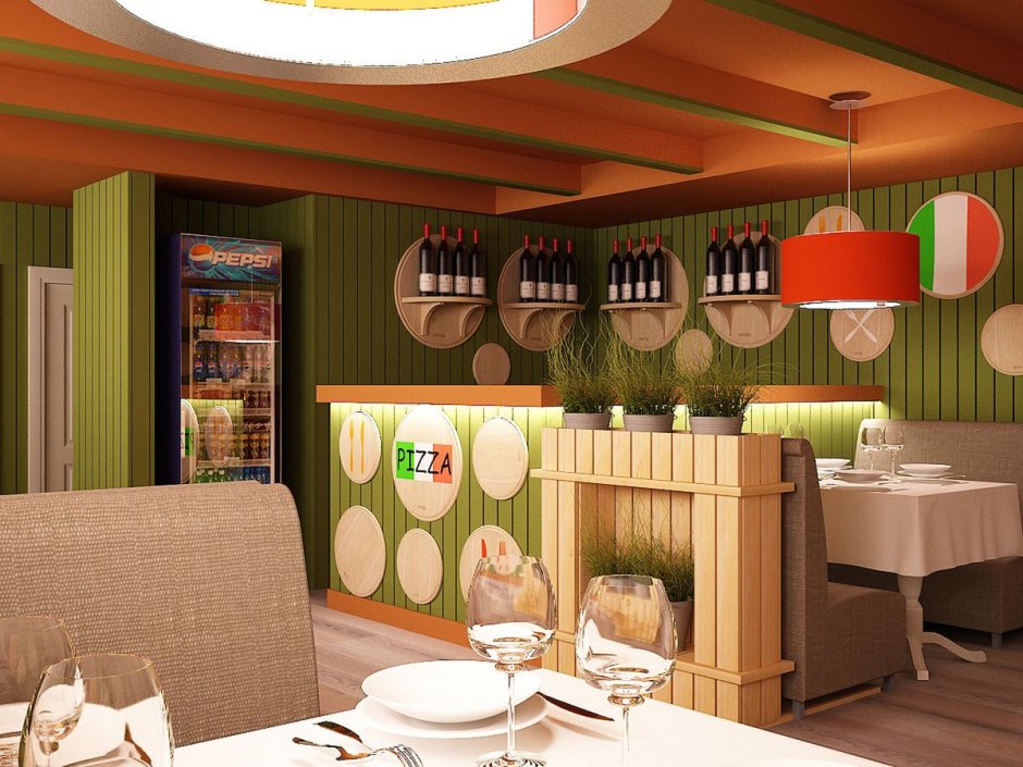 Пиццерия в итальянском стиле
