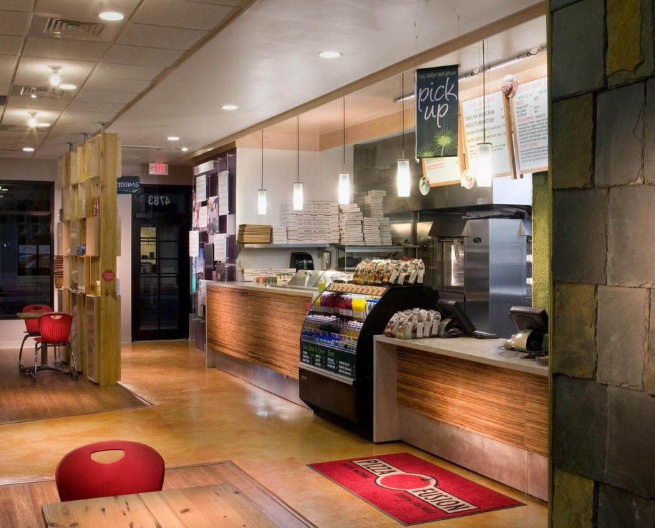 Фаст фуд интерьер