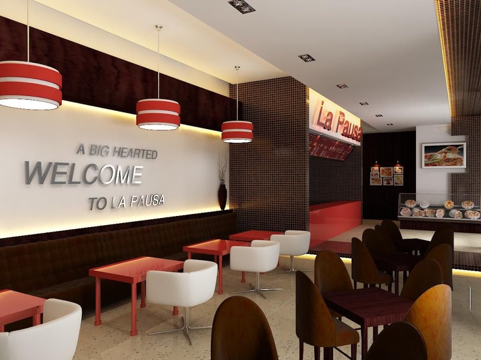 Интерьер пиццерии