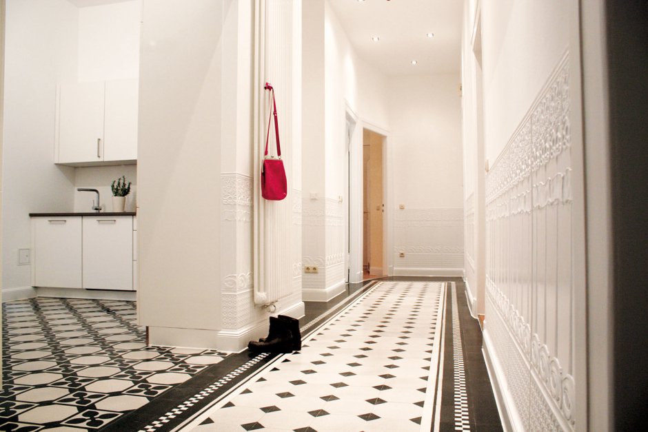 Плитка терраццо в коридоре