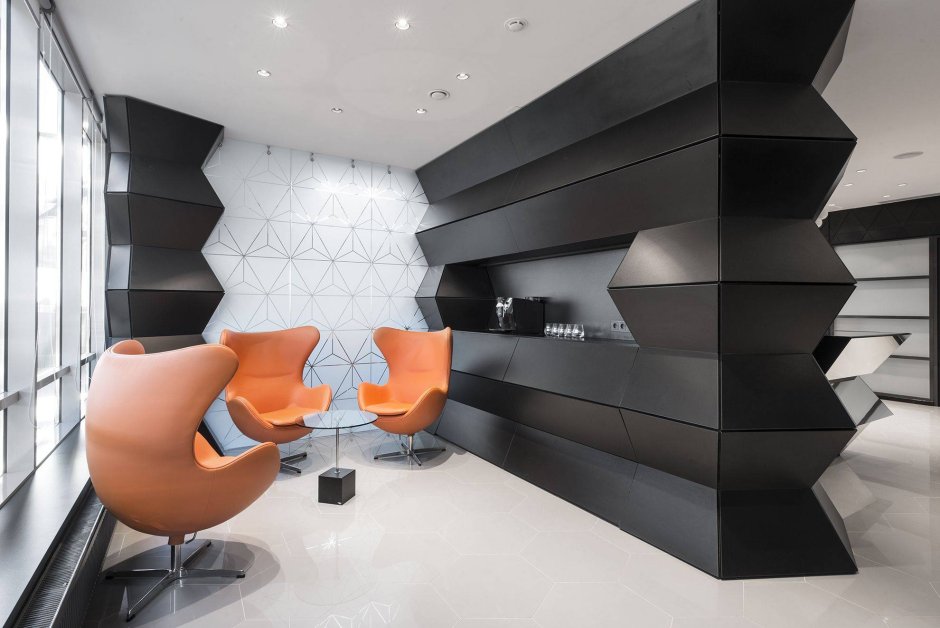 Интерьер офиса в стиле футуризм