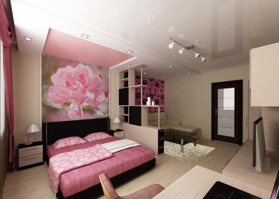 Зонирование комнаты 20 кв