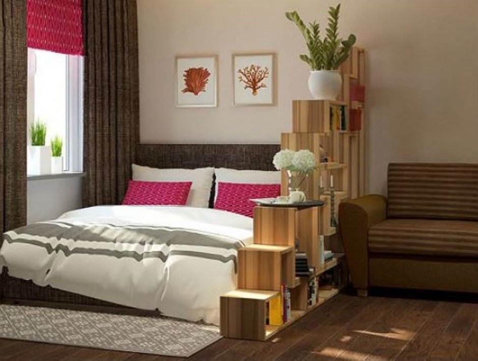 Гостиная-спальня 17м2 икея