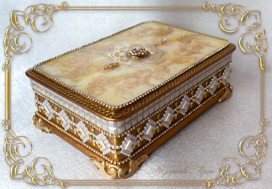 Декупаж шкатулки Ирины Трофимовой
