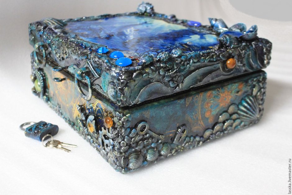 Малахитовая шкатулка Стрекоза