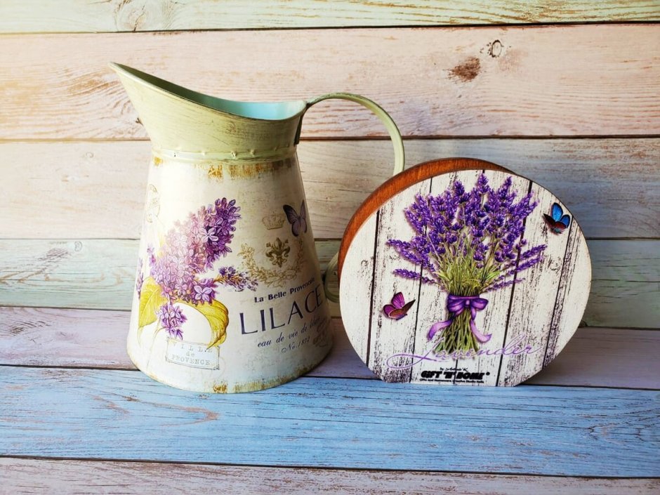 Декор бочки в стиле Прованс