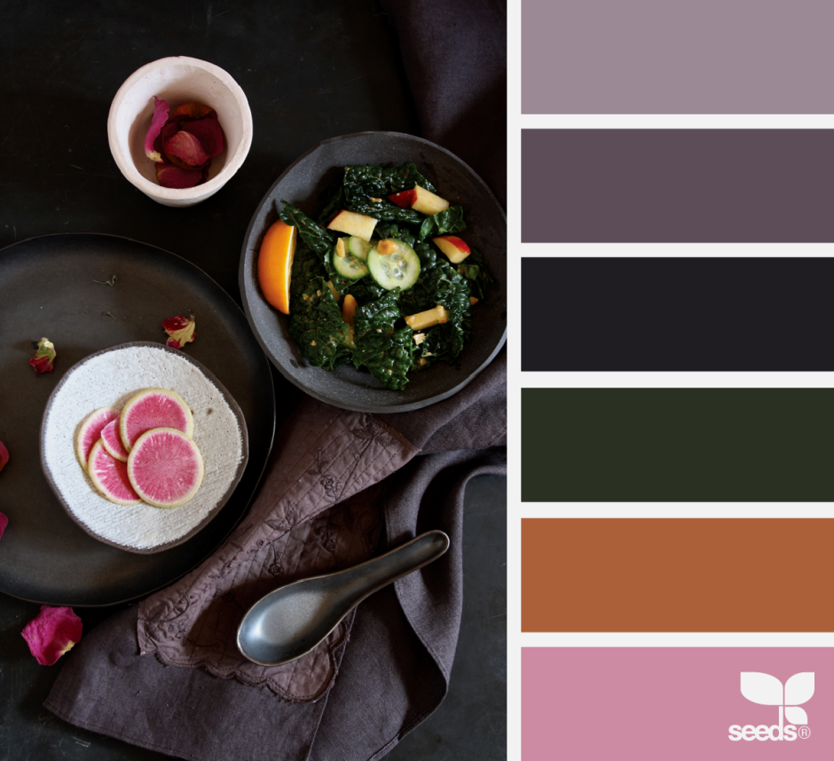 Нежные сочетания цветов в фудфото