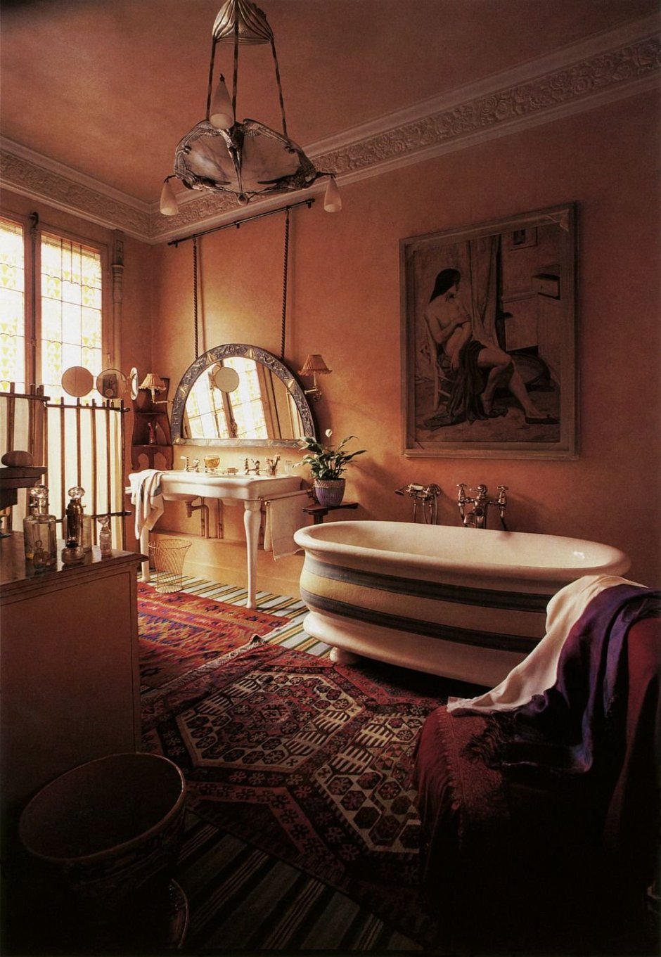 Ванная комната в стиле бохо Шик
