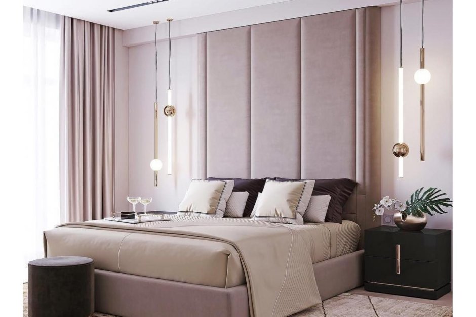 Мягкие стеновые панели для спальни