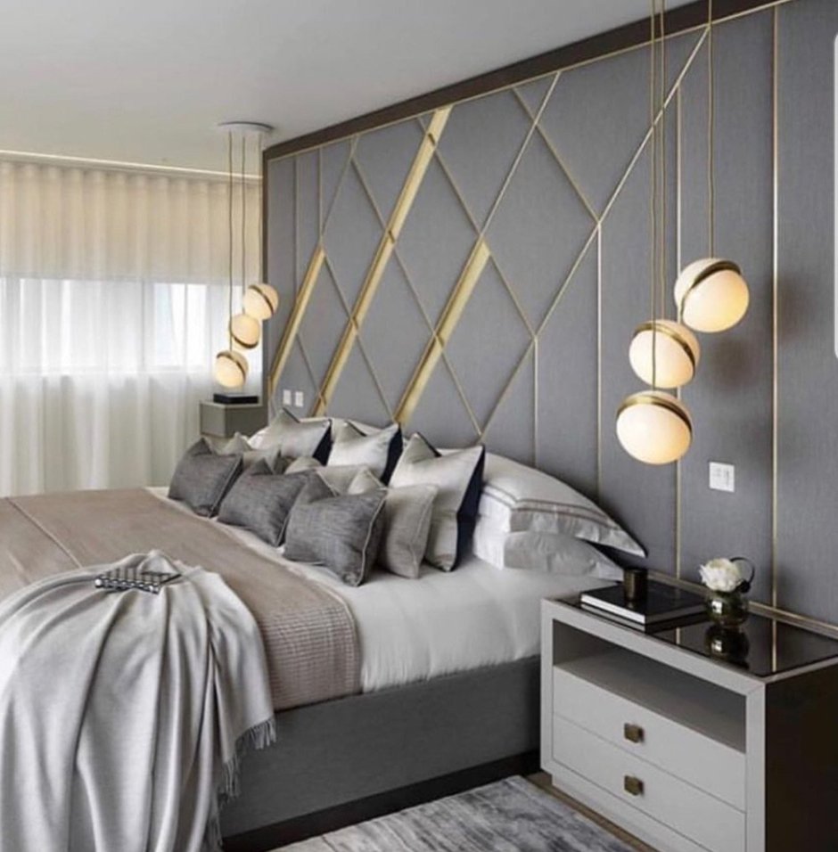 Мягкое изголовье во всю стену