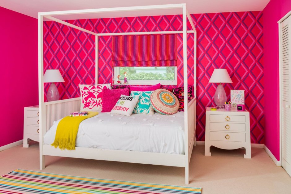 Детская комната для девочки покраска