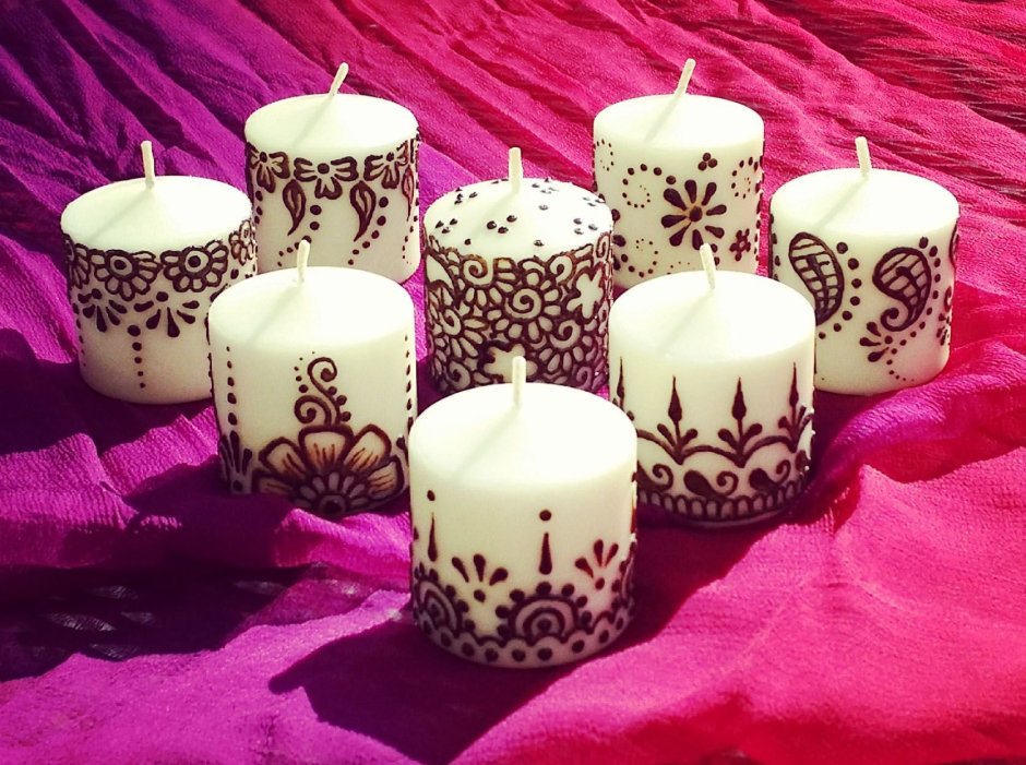 Декоративные свечи мастер класс