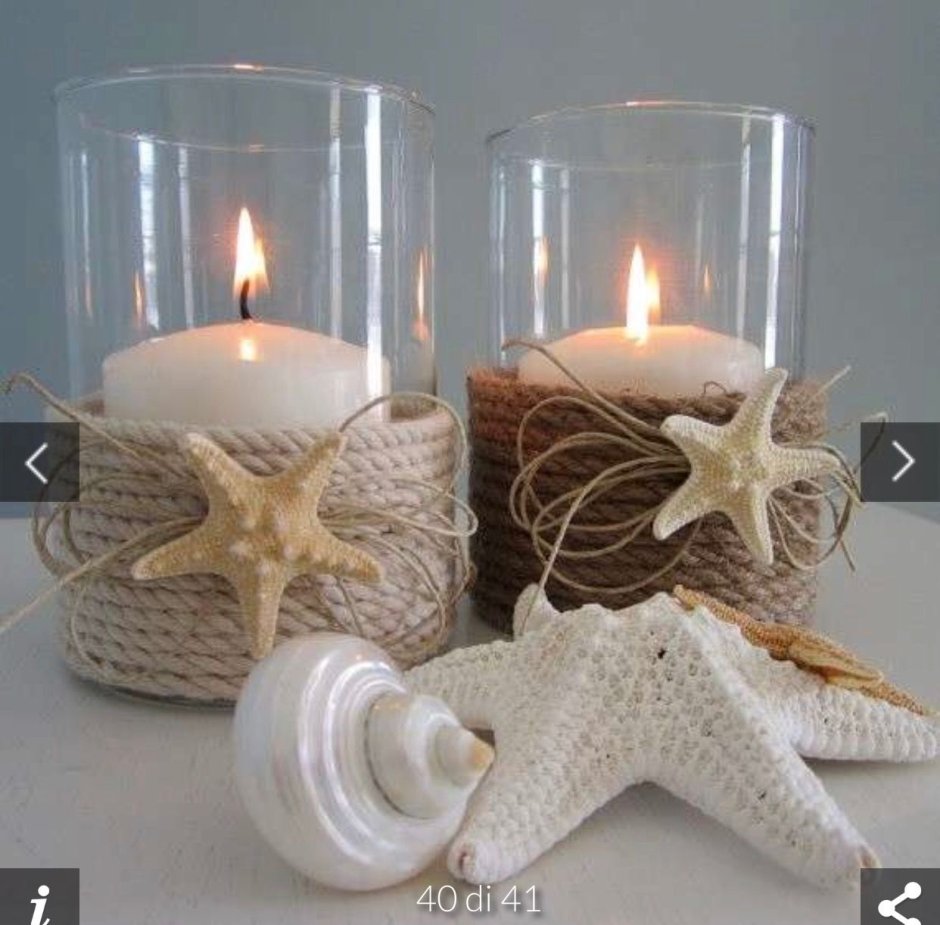 Новогодние свечи в стакане