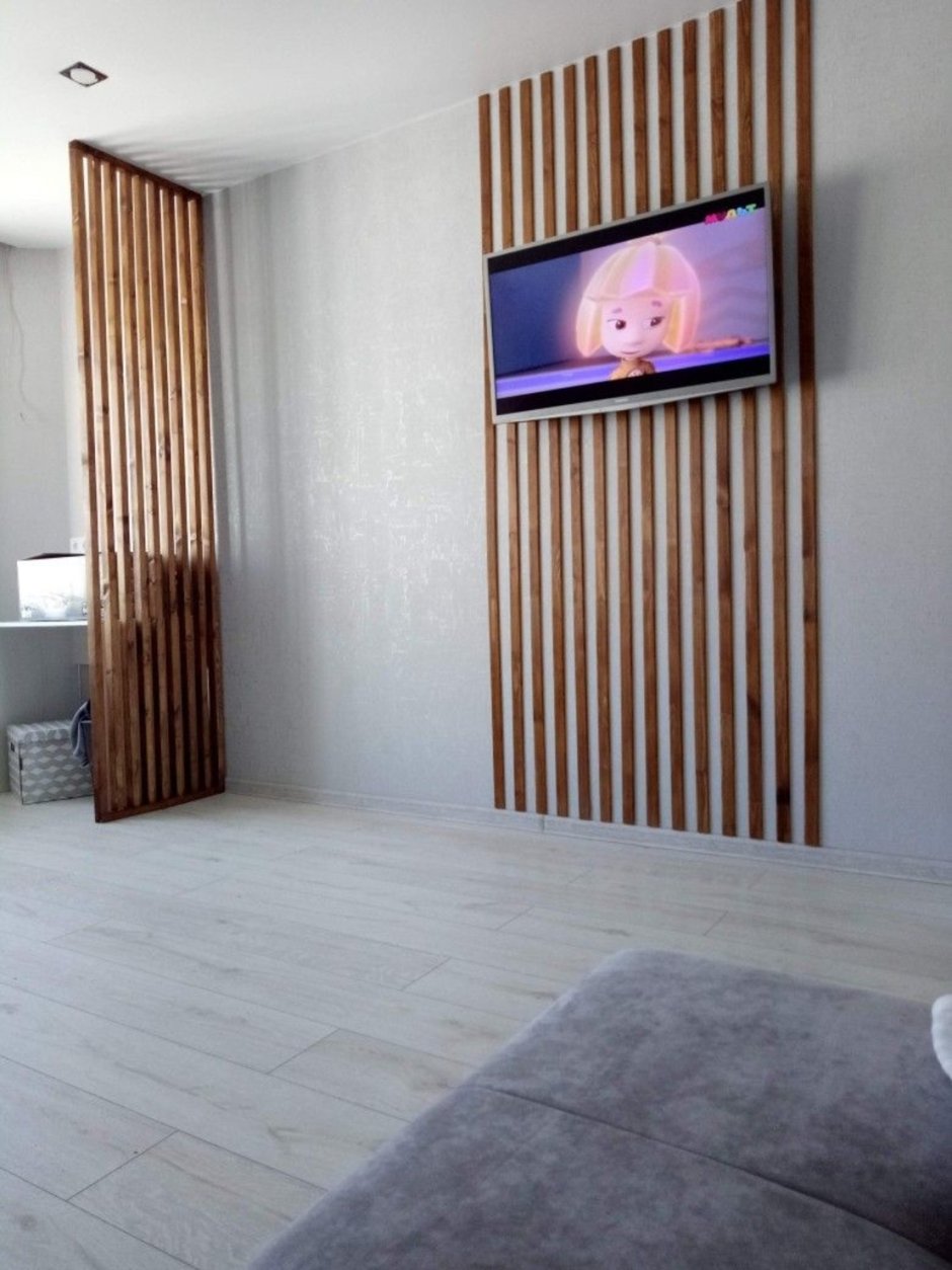 Декоративные рейки баффели в интерьере