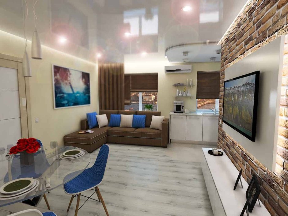 Интерьер двухкомнатной квартиры в хрущевке