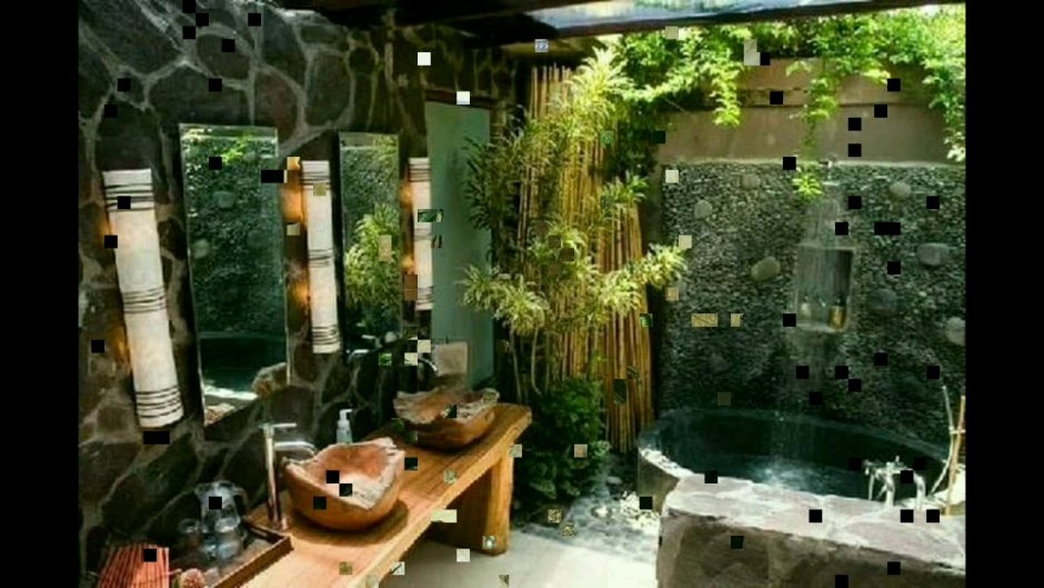 Душевые в балийском стиле