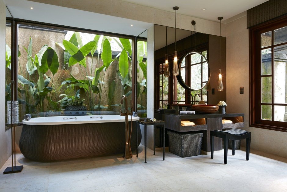 Ванна в балийском стиле
