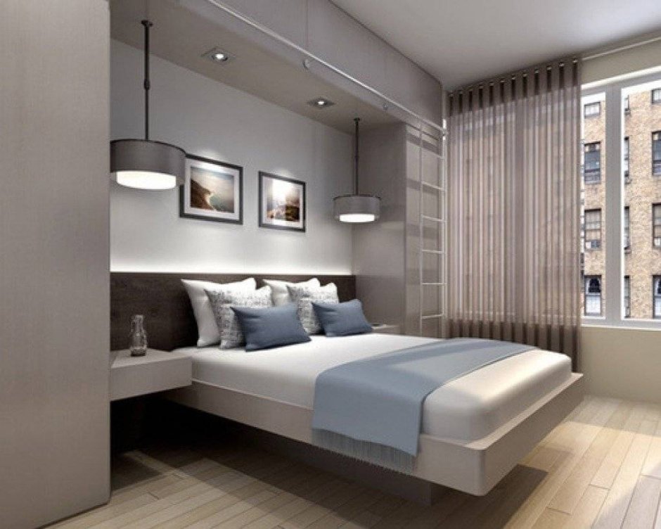 Дизайн спальни 12 кв.м в светлых тонах
