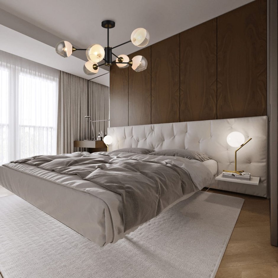 Спальняивисерых тонах